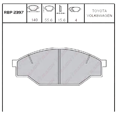On Fren Balata - Hilux Ln85-Ln145 89-05 / Hiace 89-95