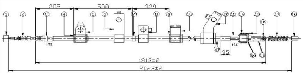 Arka El Fren Teli Sol- L200 Cr 06-14