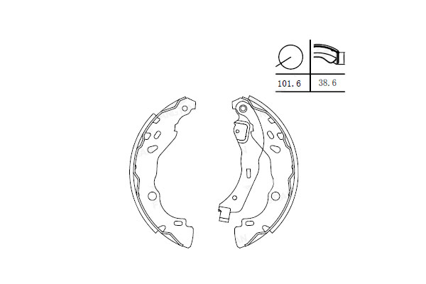 Arka Fren Balata (pabuc) - Micra-k13 10- / Note 13- / Clio 12--GS8455